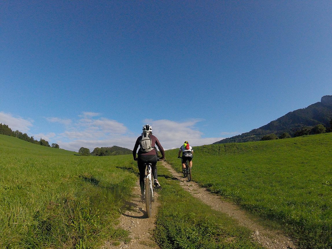 Lustocht Messy-Jourdy met de mountainbike