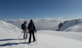 Sneeuwschoenrit en panorama